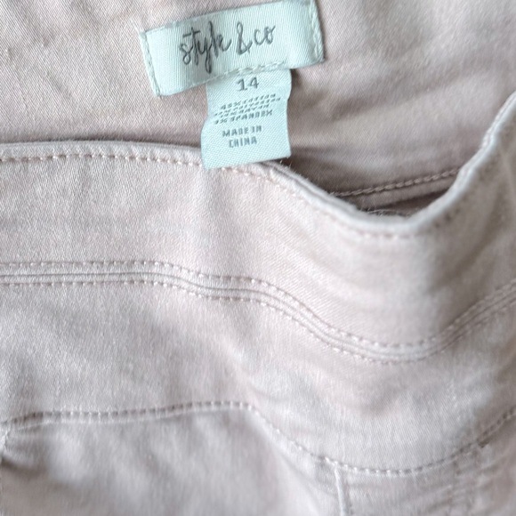 Pink ankle cropped pants 14 - Picture 3 of 5